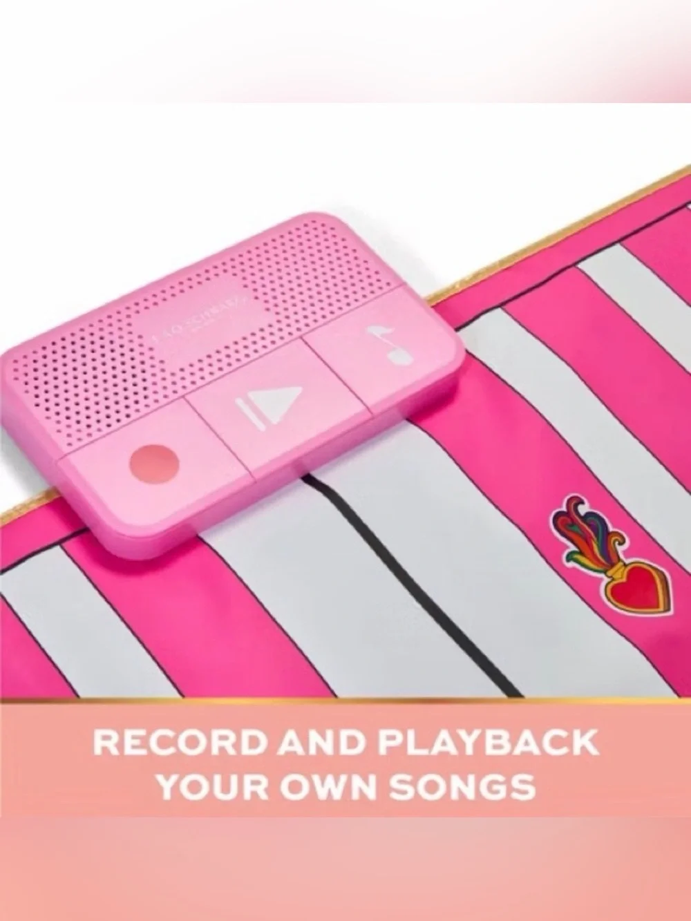New in Box FAO Schwarz Pink Kids Dance-On Piano. Compose Your Own Music. 1.5+